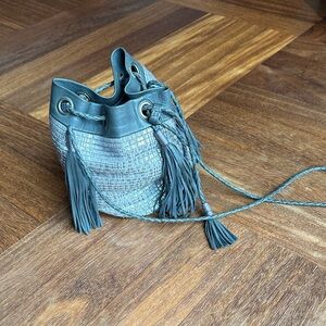 Shoulder bag, leather, NWOT, handmade in Morocco.